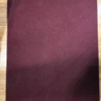 Plum-Colored Rug