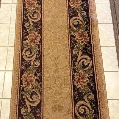 "Bloomfield" Golden Straw Runner Rug