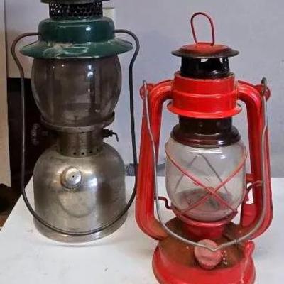 "Coleman" 242B Nickel Plated Lanterns