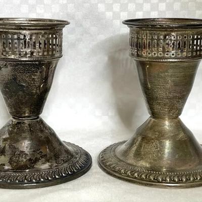 “Duchin” Weighted Sterling Silver Candle Holders