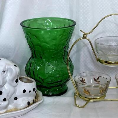 Vintage Glass Vases and Ceramic Animal Planters