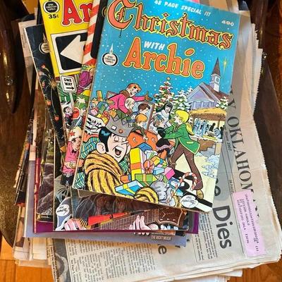 Vintage Oklahoma Newspaper and Comic Collection