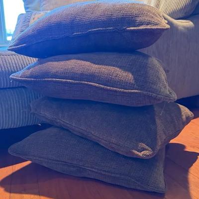 Set of Textured Neutral Throw Pillows