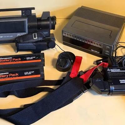 Vintage "Quasar" Video Camera with VHS Programmable Tuner/Timer 