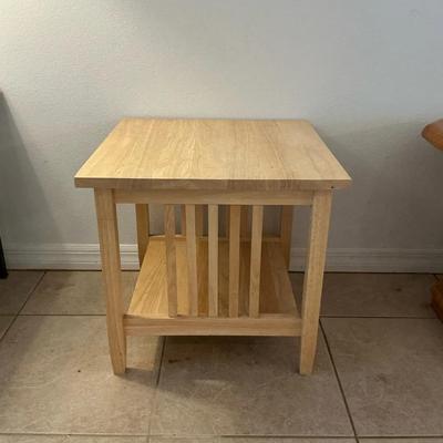 Light Wood Side Table 