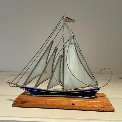 Stained Glass Sail Boat