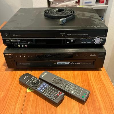 Panasonic DVD/VHS & Sony 5 DVD Players