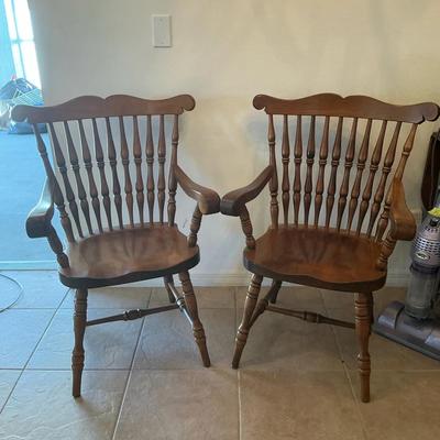 Wood Dining Arm Chairs