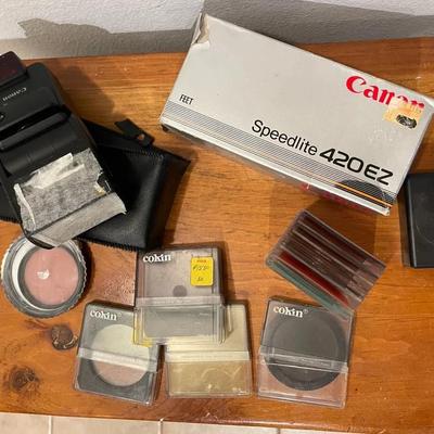 Canon Speedlite 420EZ & Cokin Chromofilters