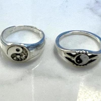 Two Yin And Yang Rings