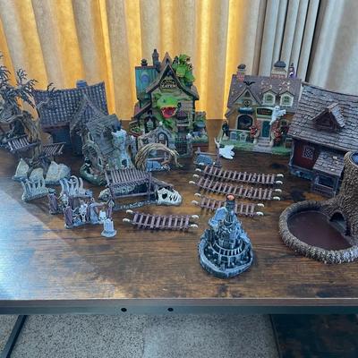 Lot Of Spooky Model Buildings