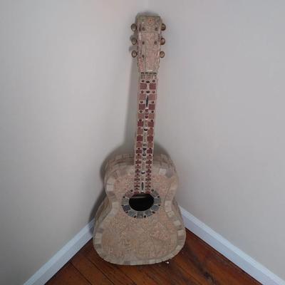 Handcrafted mosaic guitar