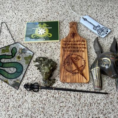 Lot Of Various Decorative Items Including A Snake Sun catcher