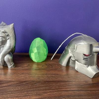 Three 3D Printed Figurines