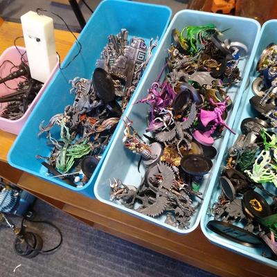 Lot of tiny fantasy figurines