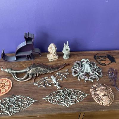 Lot Of 12 3D Printed Items