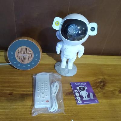 Hausbay white noice machine and Astro lite Bluetooth speaker Galaxy projector