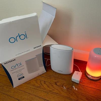 Netgear Orbi Router And Govee Accent Lamp 
