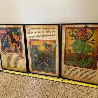 Three Framed Pokémon Prints