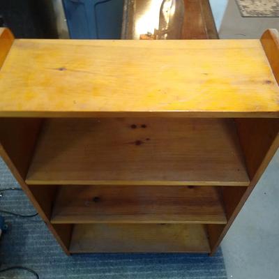 Small knotty pine wooden shelf