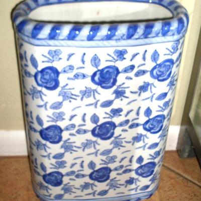 Sale Photo Thumbnail #42: BLUE VASE/UMBRELLA  STAND