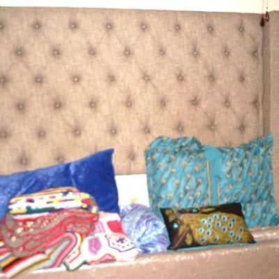 Sale Photo Thumbnail #76: LARGE UPHOLSTERED BED