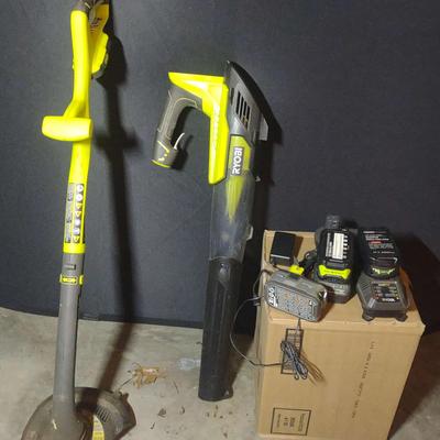 Ryobi 18 Volt Blower And Weed Eater 