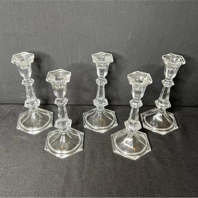 Crystal Candlesticks - x5