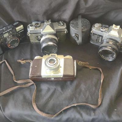 Vintage Camera Lot, Kodak, Fujica, Canon