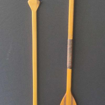 Pair Of Feather Brand Wood Paddles