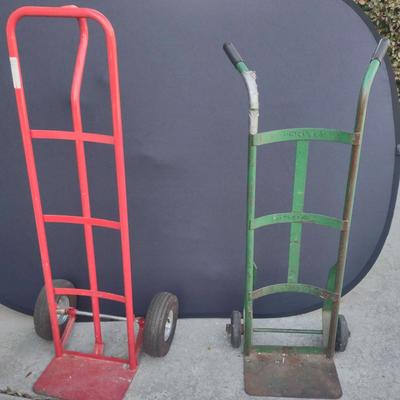 Two Hand Carts, Solid And Pneumatic Yires