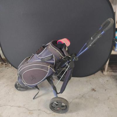 Jef Folding Golf Bag Cart with Bag