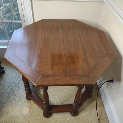 Solid Wood Octagon Table 