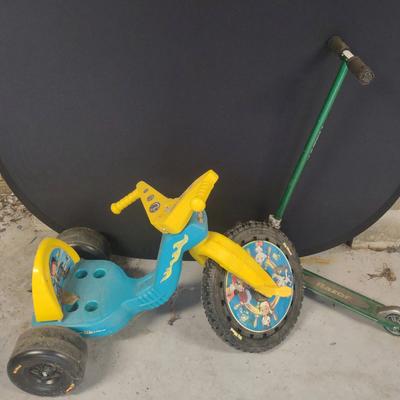 Big Wheel And Razor Scooter