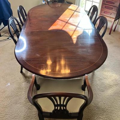 Dining Table (98x48x29 Inches) & 6 Chairs 2