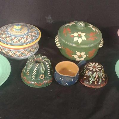 Colorful Glazed Pottery And More