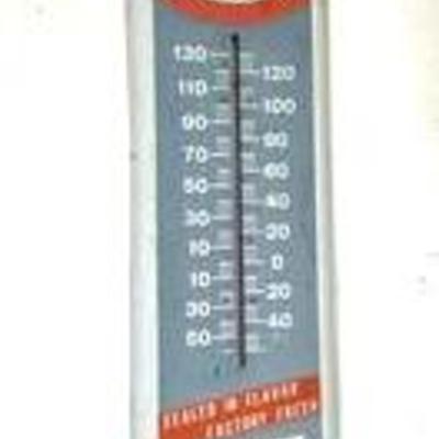 Metal Tobacco Company Thermometer 