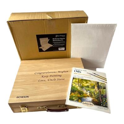 Richeson Sparta Sketch Box #1 With Canvases, Paints, Brushes, & Book 