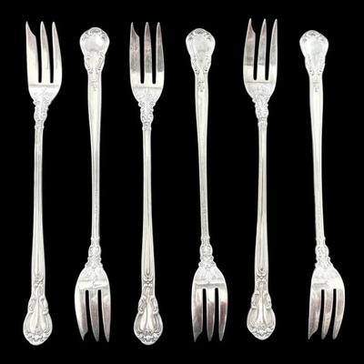 Gorham Chantilly Sterling Silver Cocktail Forks (82g Total)
