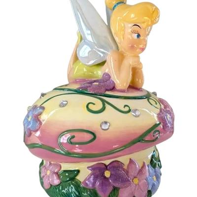 Tinkerbell Flower Cookie Jar 