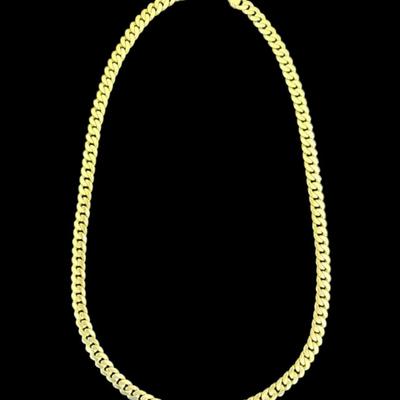 14k Yellow Gold Cuban Link Chain - 6mm, 20" - Made In Italy (52.8g)