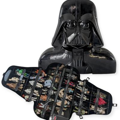 Vintage 1980 Kenner Star Wars Darth Vader Action Figure Carrying Case (Figures Included!)