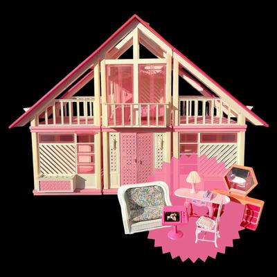 Vintage Barbie Dream House w/ Dolls & Accessories!