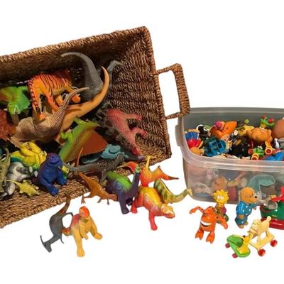Dinosaur Toys And More Vintage Toys Including Happy Meal Toys