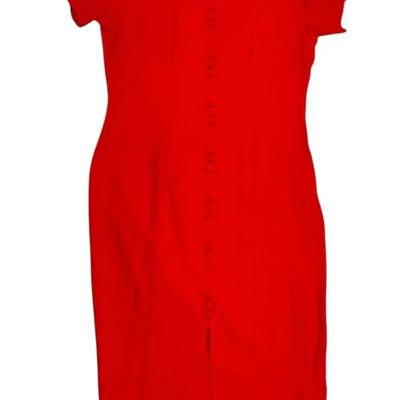 Dawn Joy Fashions Red Dress Size 8P 