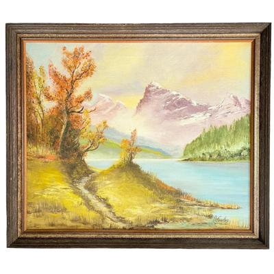 Landscape Oil Painting - Signed D. Fowkes (23”x 27”)