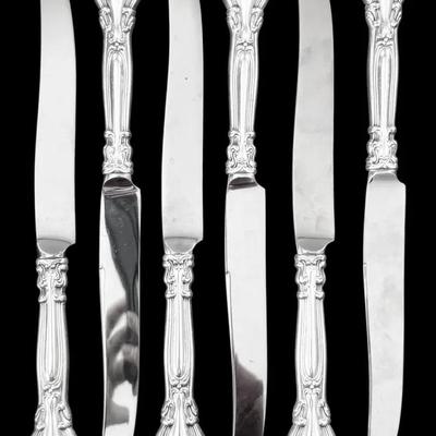 Gorham Chantilly Sterling Silver Handled Knives (378g Total)