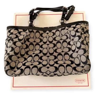 Coach Monogram Canvas Tote Bag (w/ COA!)