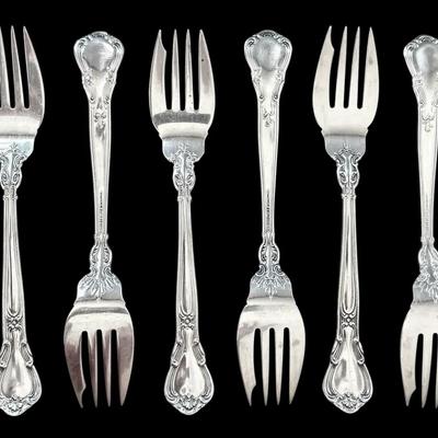 Gorham Chantilly Sterling Silver 6.5” Forks (216g Total)