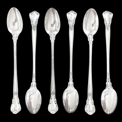 Gorham Chantilly Sterling Silver Ice Tea Spoons (173g Total)